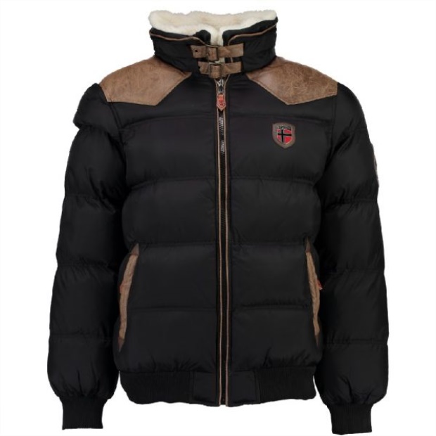 Geografisk Norge Chaqueta De Hombre Abramovitch Negro Svart