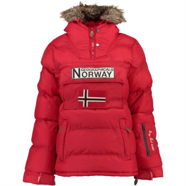Geografisk Norge Chaqueta De Mujer Anson Rojo Red