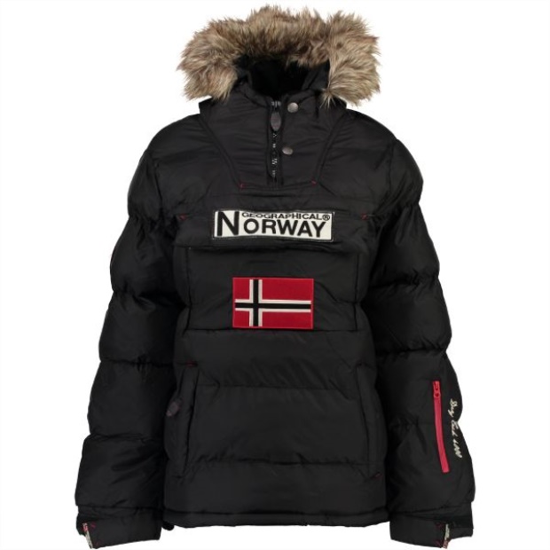 Geografisk Norge Chaqueta De Mujer Anson Negro Svart
