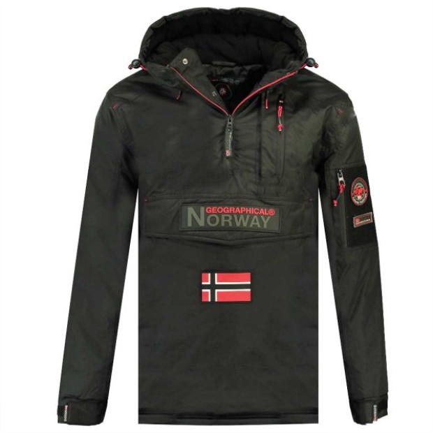 Geografisk Norge Parka De Hombre Barker Gris Oscuro Grå