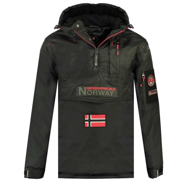 Geografisk Norge Parka De Hombre Barker Gris Oscuro Grå