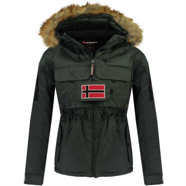 Geografisk Norge Parka De Hombre Benk Gris Oscuro Grå
