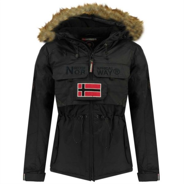 Geografisk Norge Parka De Hombre Benk Negro Svart