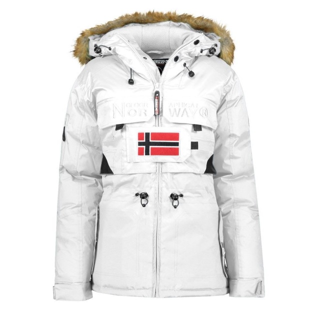 Geografisk Norge Parka De Mujer Bellaciao Blanco Hvit