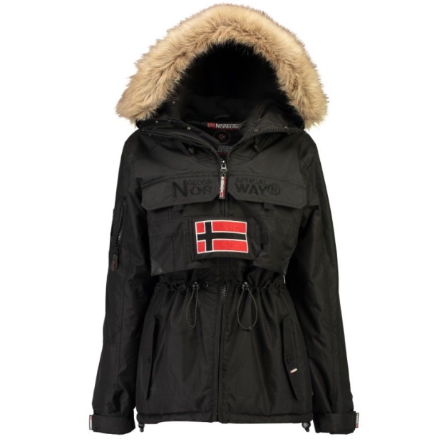 Geografisk Norge Parka De Mujer Bellaciao Negro Svart