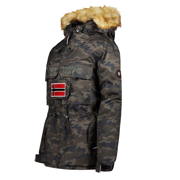 Geografisk Norge Parka De Mujer Bellaciao Camo Caqui Kaki
