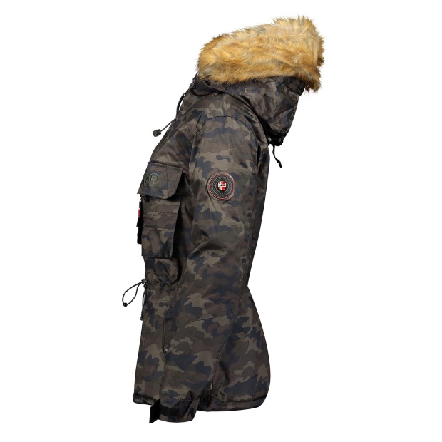 Geografisk Norge Parka De Mujer Bellaciao Camo Caqui Kaki