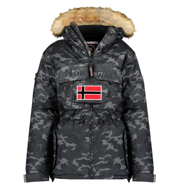 Geografisk Norge Parka De Mujer Bellaciao Camo Negro Black