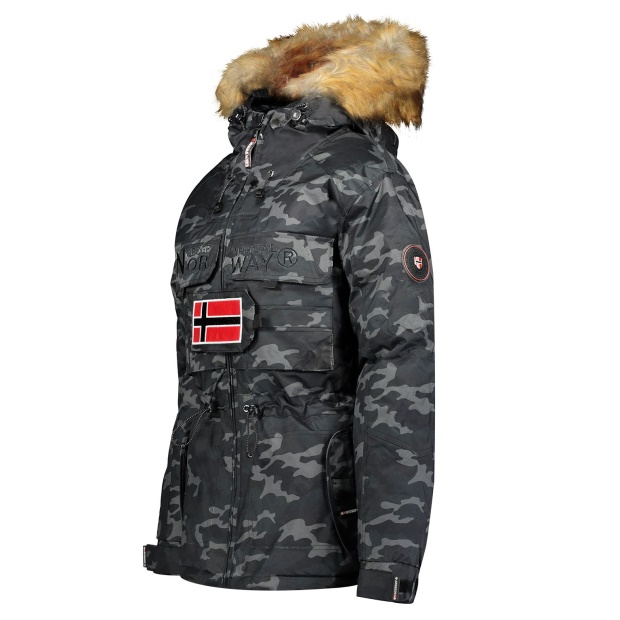 Geografisk Norge Parka De Mujer Bellaciao Camo Negro Black