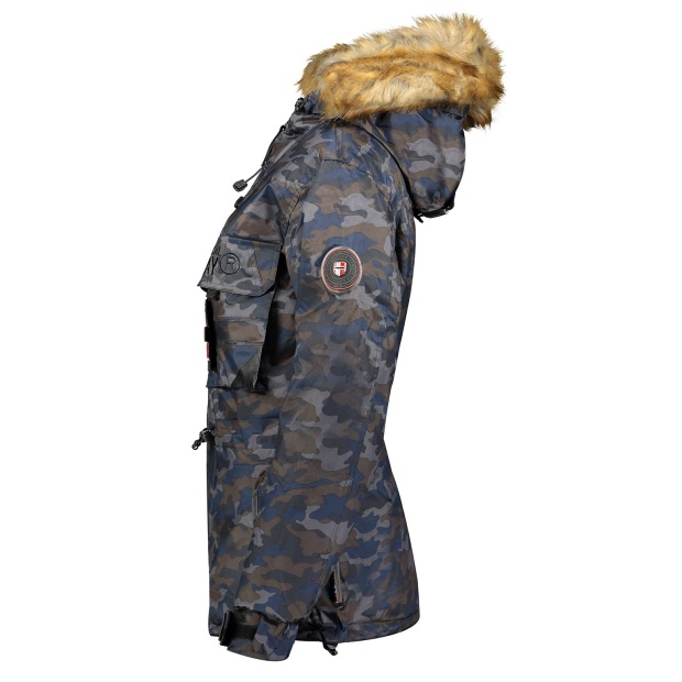Geografisk Norge Parka De Mujer Bellaciao Camo Azul Marino Marine