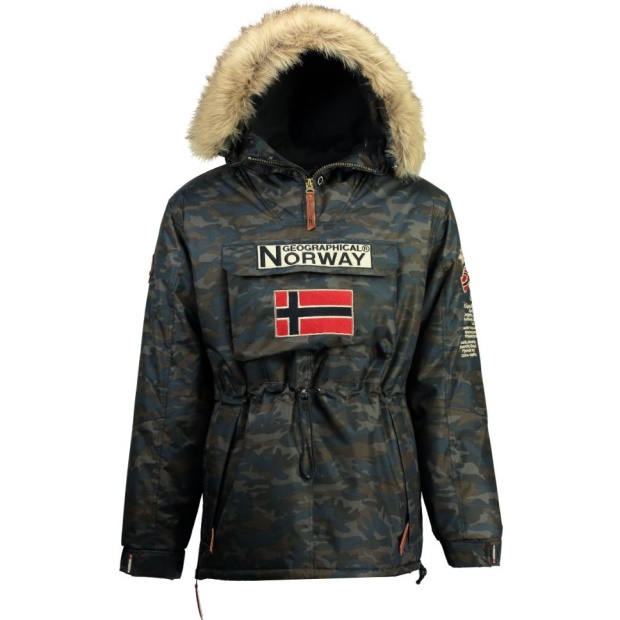 Geografisk Norge Parka De Hombre Boomerang Camo Azul Marino Marinen