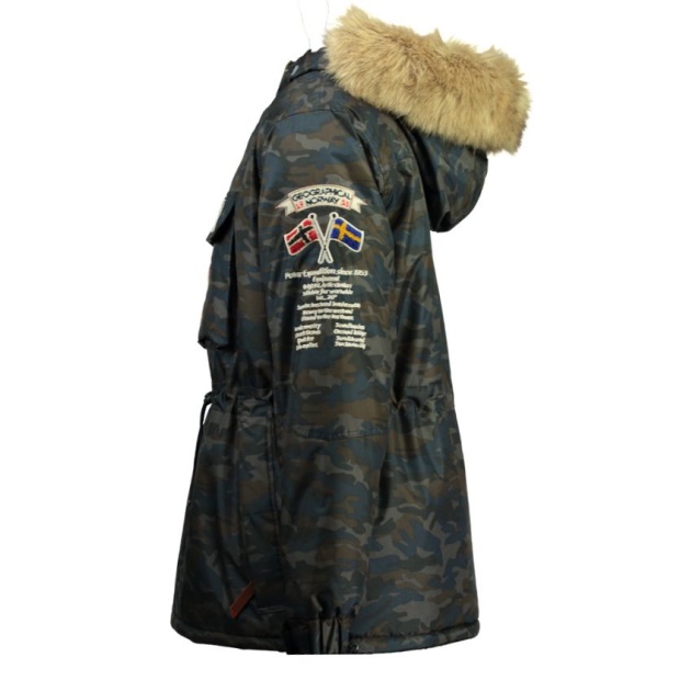 Geografisk Norge Parka De Hombre Boomerang Camo Azul Marino Marinen