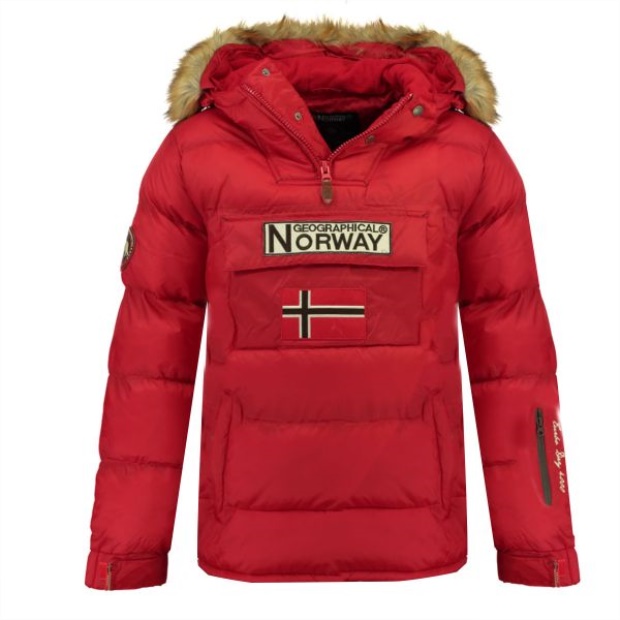 Geografisk Norge Chaqueta De Hombre Boker Rojo Red