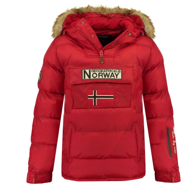 Geografisk Norge Chaqueta De Hombre Boker Rojo Red