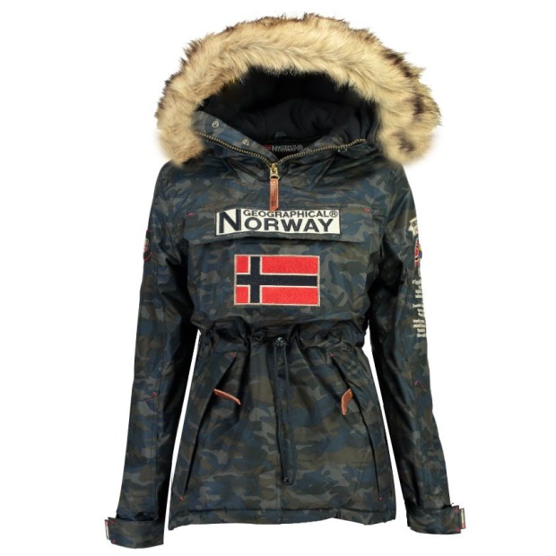 Geografisk Norge Parka Mujer Boomera Cam0 Azul Marino Marinen