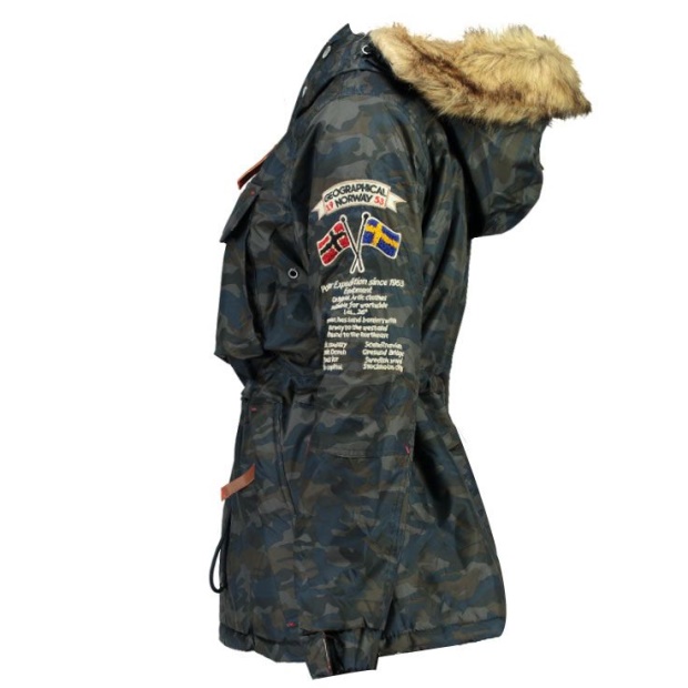 Geografisk Norge Parka Mujer Boomera Cam0 Azul Marino Marinen