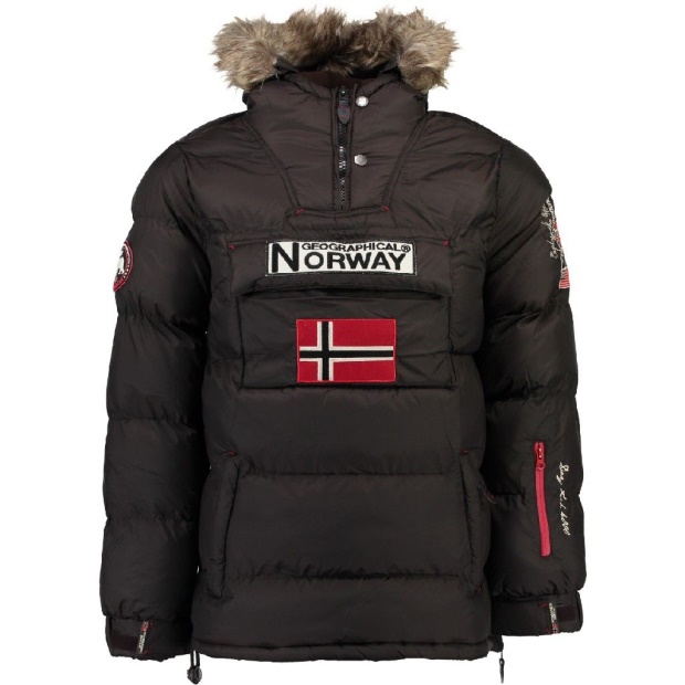 Geografisk Norge Chaqueta De Hombre Boker Marrón Oscuro Oscuro