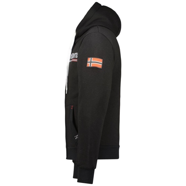 Geografisk Norge Gasille Hombre Negro Svart