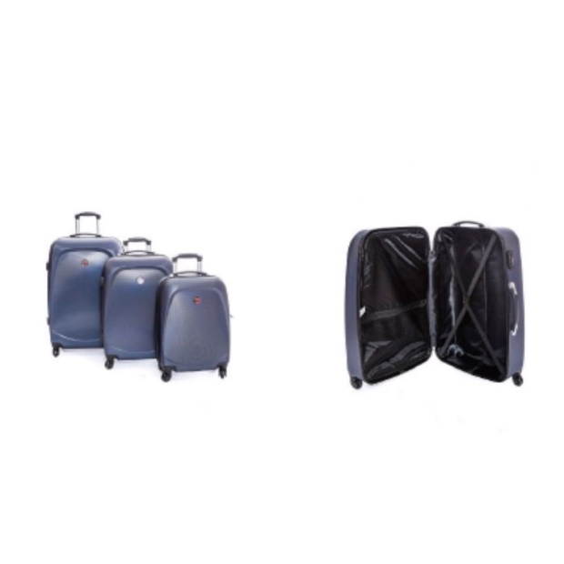 Geografisk Norge Set De Tres Maletas Salvadore Azul Marino Marinen