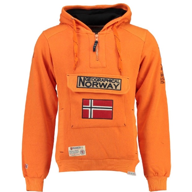 Geografisk Norge Sudadera De Hombre Gymclass Naranja Orange