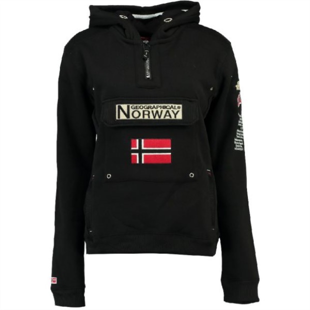 Geografisk Norge Sudadera De Hombre Gymclass Negro Black