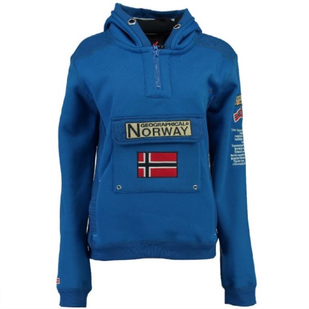 Geografisk Norge Sudadera De Hombre Gymclass Azul Eléctrico Blue