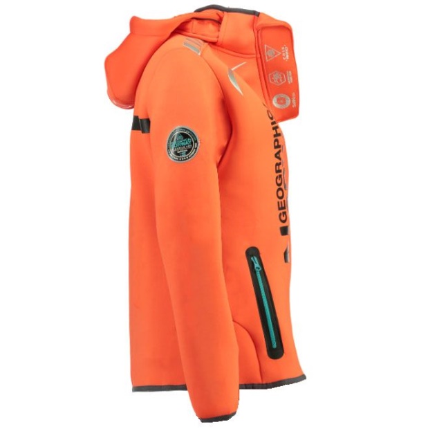Geografisk Norge Parka De Mujer Revolusjon Llamativo Coral / Azul Coral
