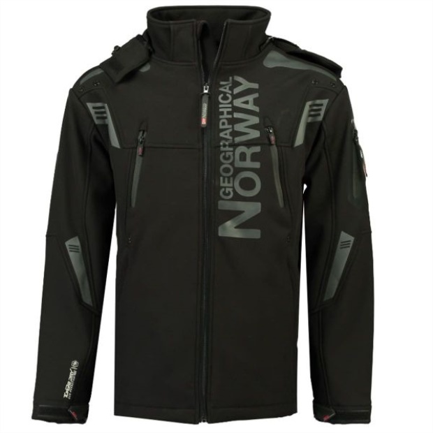 Geografisk Norge Chaqueta Softshell De Hombre Talentueux Negro Svart