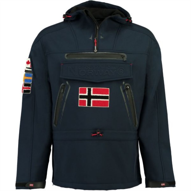 Geografisk Norge Chaqueta Softshell De Hombre Tykoon Azul Marino Marine