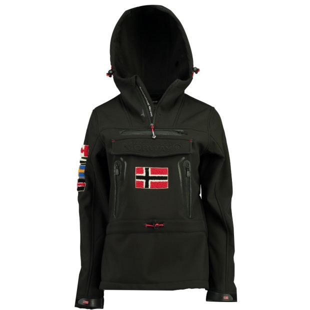 Geografisk Norge Chaqueta Softshell De Mujer Tyka Negro Svart